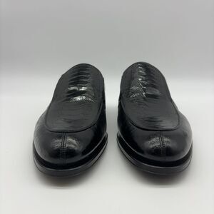 CAPORICCI Caporicci 3324 Ostrich & Peccary Loafers Black